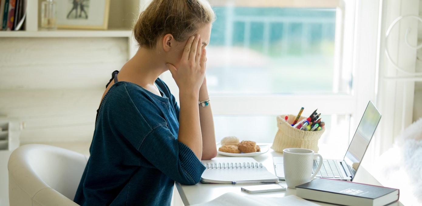 An image depicting a person suffering from dizziness symptoms